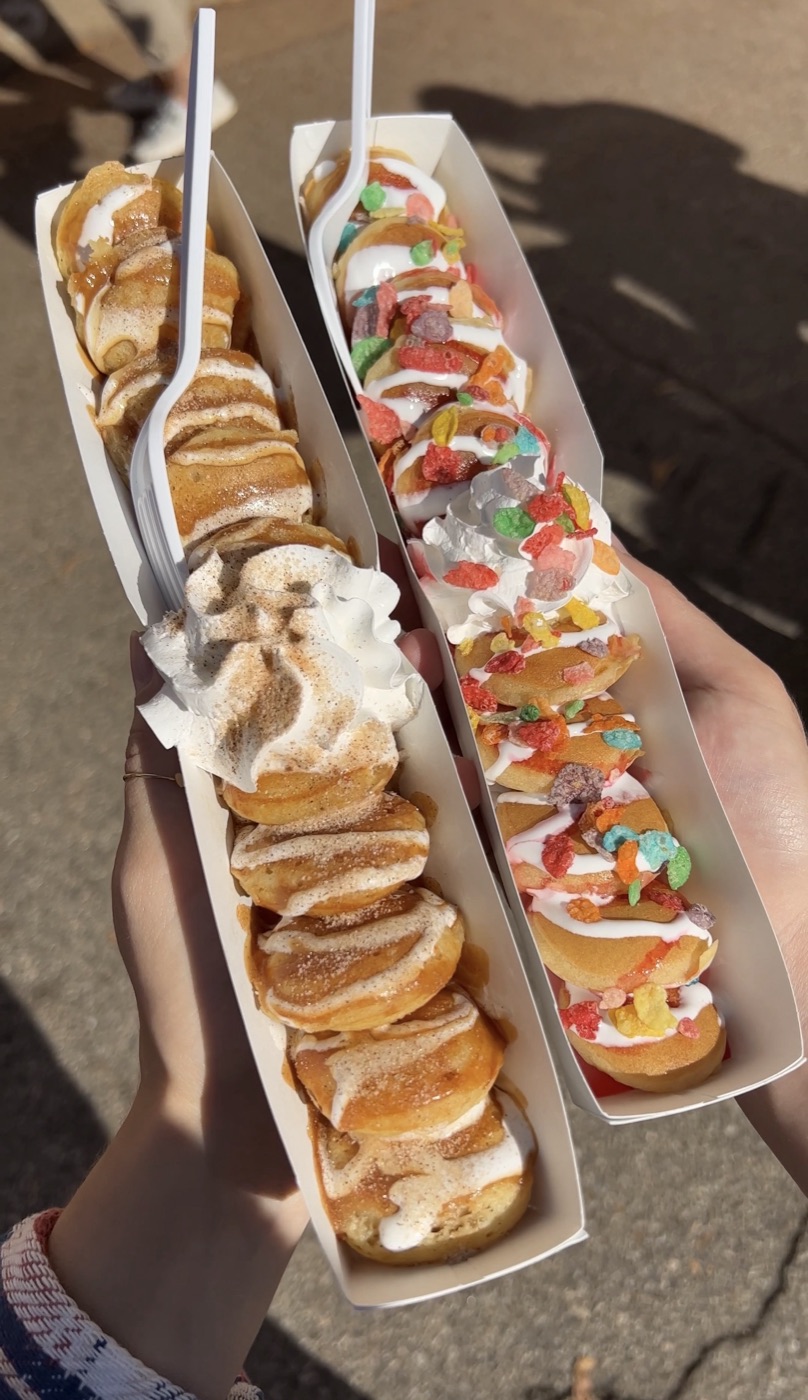 Mini pancakes from Hot Chix at the NC State Fair